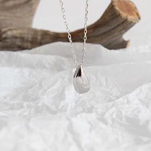 New Sterling Silver 925 Water Drop adjustable Necklace